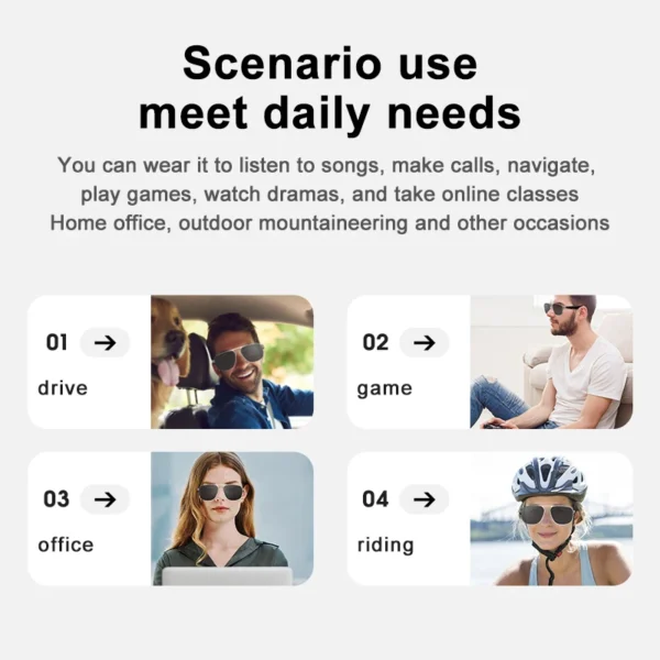 H070dbaa4896e484c91017cb803d722f5o.webp VIVACLOTHER AI Camera Smart Glasses with Bluetooth Audio