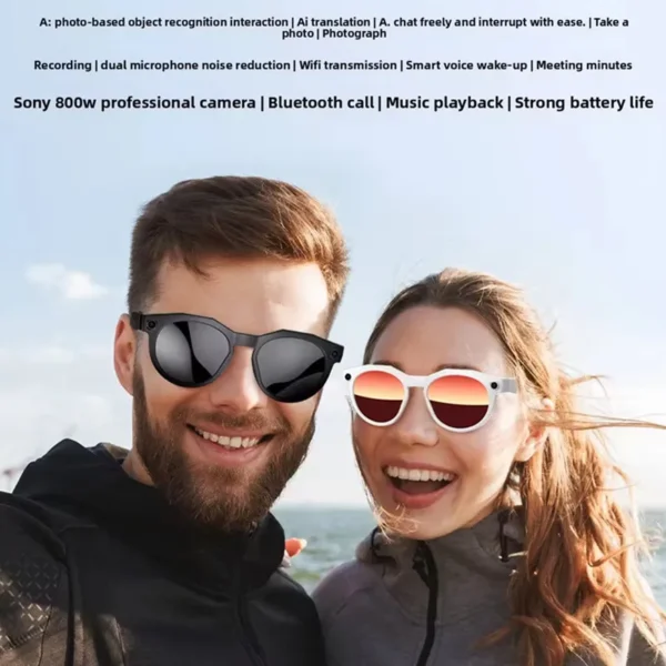 H243fe8cf5efa45859a33d60d2159d2b5J-2.webp VIVACLOTHER AI Camera Smart Glasses with Bluetooth Audio