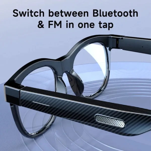 VIVACLOTHER Sport Bluetooth Audio Smart Glasses with Touch Control & Cycling Use