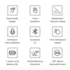 VIVACLOTHER Sport Bluetooth Audio Smart Glasses with Anti-Blue Light Lenses & Cycling Use