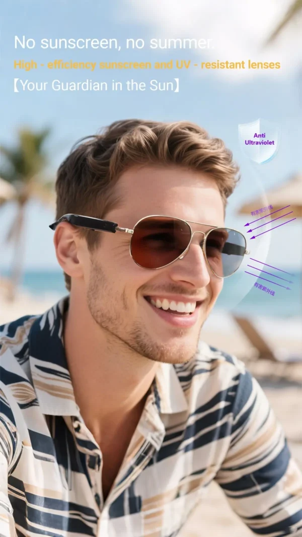 H52937445b14c4b14b1e669fdabdf17f7k-1.webp VIVACLOTHER AI Translation Smart Glasses with Anti-Blue Light Lenses