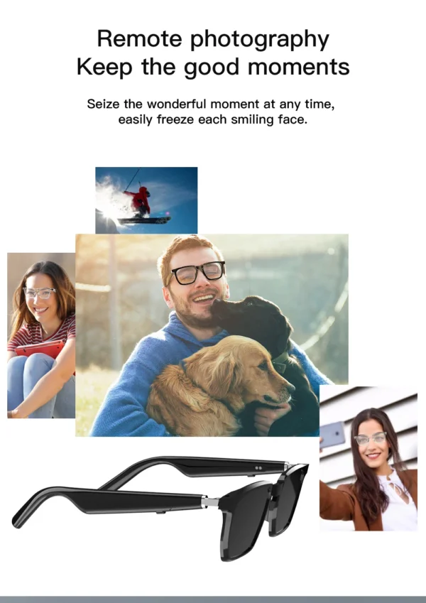 VIVACLOTHER Open-Ear Bluetooth Audio Smart Glasses