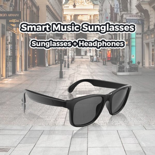 VIVACLOTHER Sport Bluetooth Audio Smart Glasses with Anti-Blue Light Lenses & Cycling Use