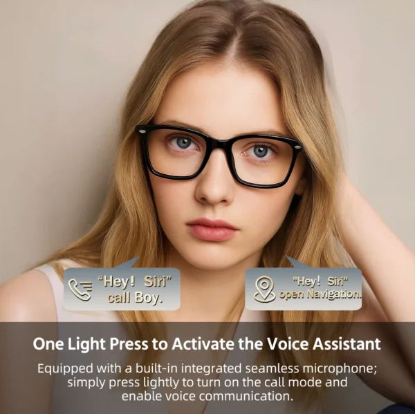 H8541e80da68447d9ae03e91d431d0eb4a.webp VIVACLOTHER Anti-Blue Light Bluetooth Audio Smart Glasses with Voice Assistant