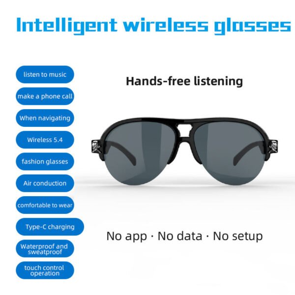 H88d4b979f3894088adb9ecb2e8314265F-1.jpg_960x960q80-1.jpg VIVACLOTHER Bluetooth Audio Smart Glasses with Touch Control & Long Battery Life