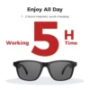 VIVACLOTHER Sport Bluetooth Audio Smart Glasses with Anti-Blue Light Lenses & Cycling Use