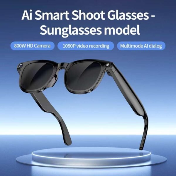 VIVACLOTHER 8MP AI Camera Smart Glasses with Real-Time Translation