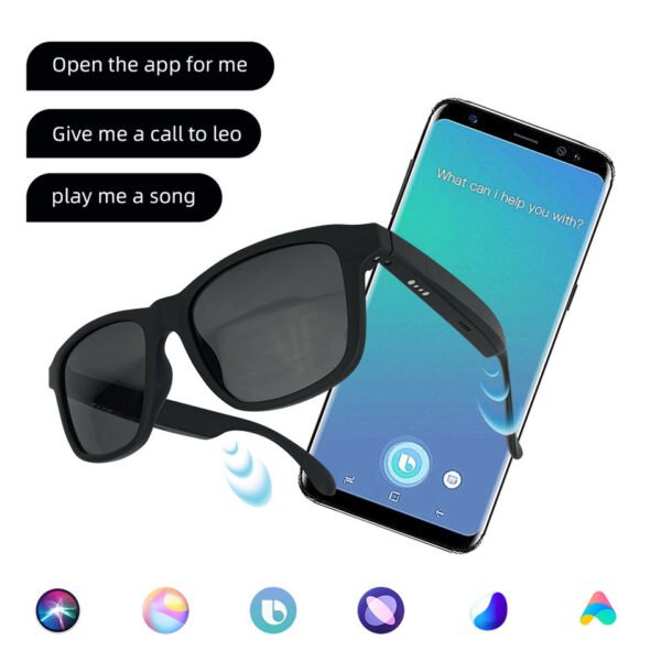 VIVACLOTHER Sport Bluetooth Audio Smart Glasses with Anti-Blue Light Lenses & Cycling Use