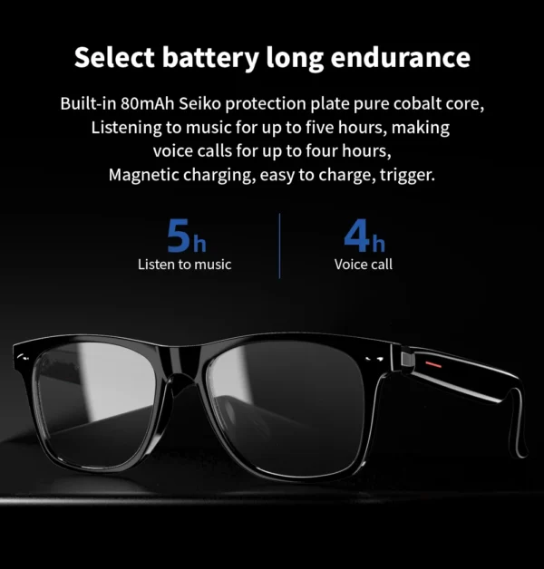 VIVACLOTHER AI Translation Smart Glasses with Touch Control
