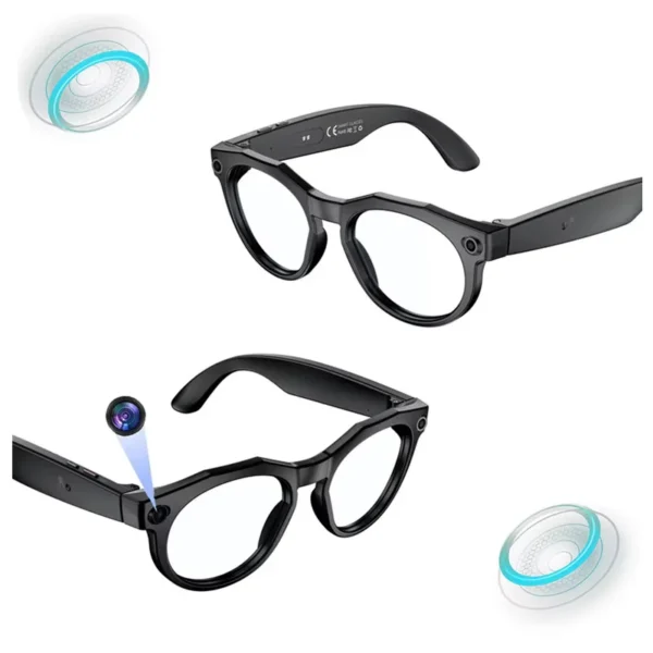 Hfe1ca7fa88a84bb49798dd19b3cd73a76-3.webp VIVACLOTHER AI Camera Smart Glasses with Bluetooth Audio